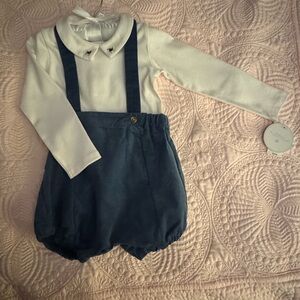 Edgehill Collection White and Blue Kids Matching Set